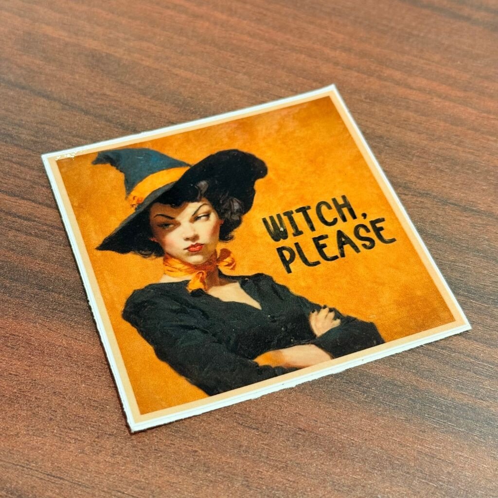 Deven & Ned 3in Witch Please Sticker