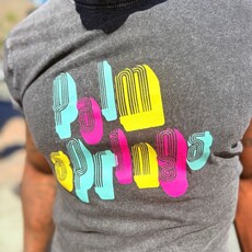 Peepa's Palm Springs Graphic on Denim Shirt
