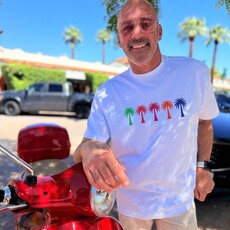 Peepa's FL25 Boxy 1980s Palm Springs Unisex Graphic Tee