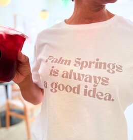 Peepa's Palm Springs Is Always A Good Idea Womens Graphic Tee