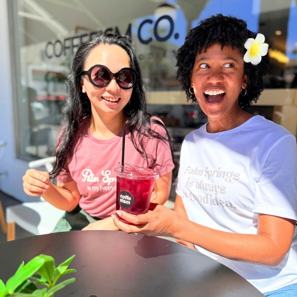 Peepa's Palm Springs Is Always A Good Idea Womens Graphic Tee