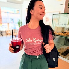 Peepa's Palm Springs Is My Happy Place Womens Graphic Tee