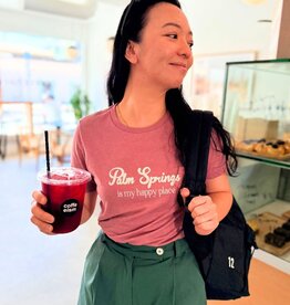 Peepa's Palm Springs Is My Happy Place Womens Graphic Tee
