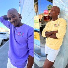 Peepa's 1980s Palm Springs Garmet Dyed Sweatshirt