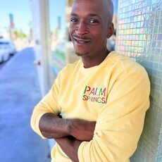 Peepa's 1980s Palm Springs Garmet Dyed Sweatshirt