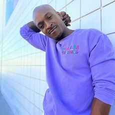 Peepa's 1980s Palm Springs Garmet Dyed Sweatshirt