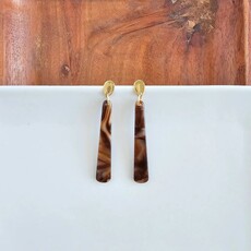 Spiffy & Splendid Blair Coffee Shimmer Earrings