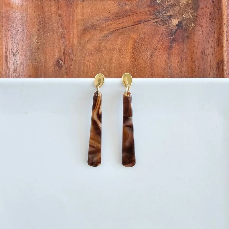 Spiffy & Splendid Blair Coffee Shimmer Earrings