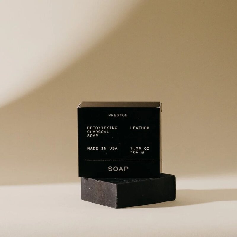 5.5oz Preston Leather Soap Bar