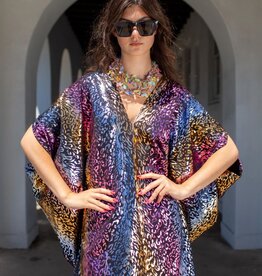 Jennafer Grace Lucienne Leopard Caftan