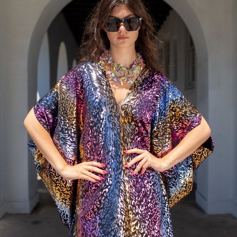Jennafer Grace Lucienne Leopard Caftan
