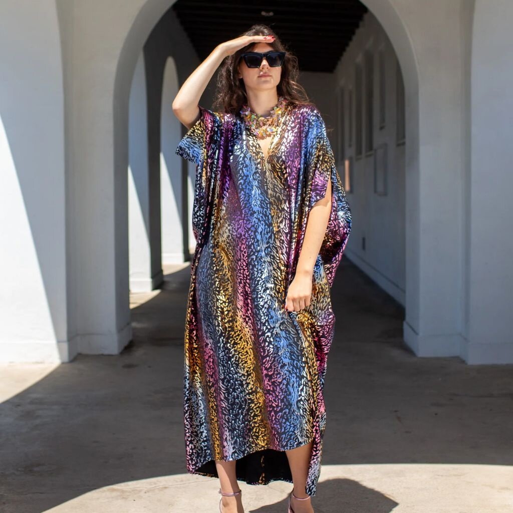 Jennafer Grace Lucienne Leopard Caftan