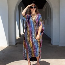 Jennafer Grace Lucienne Leopard Caftan