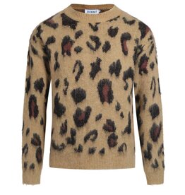 OxKnit FL25 Fuzzy Print Sweater