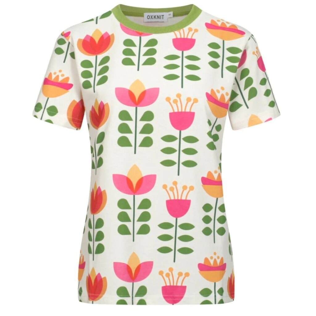 OxKnit FL25 Womens Cotton T-shirt by Carrie Cantwell