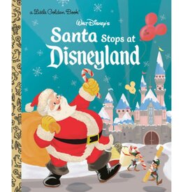 Penguin Random House Little Golden Book Santa Stops at Disneyland