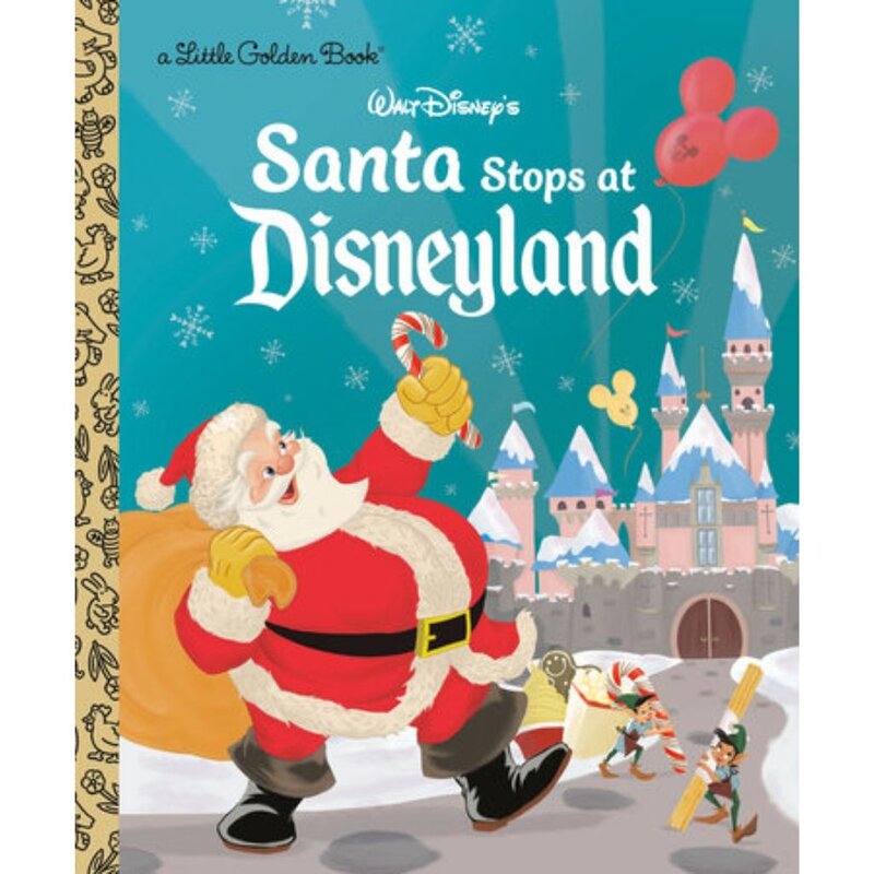 Penguin Random House Little Golden Book Santa Stops at Disneyland