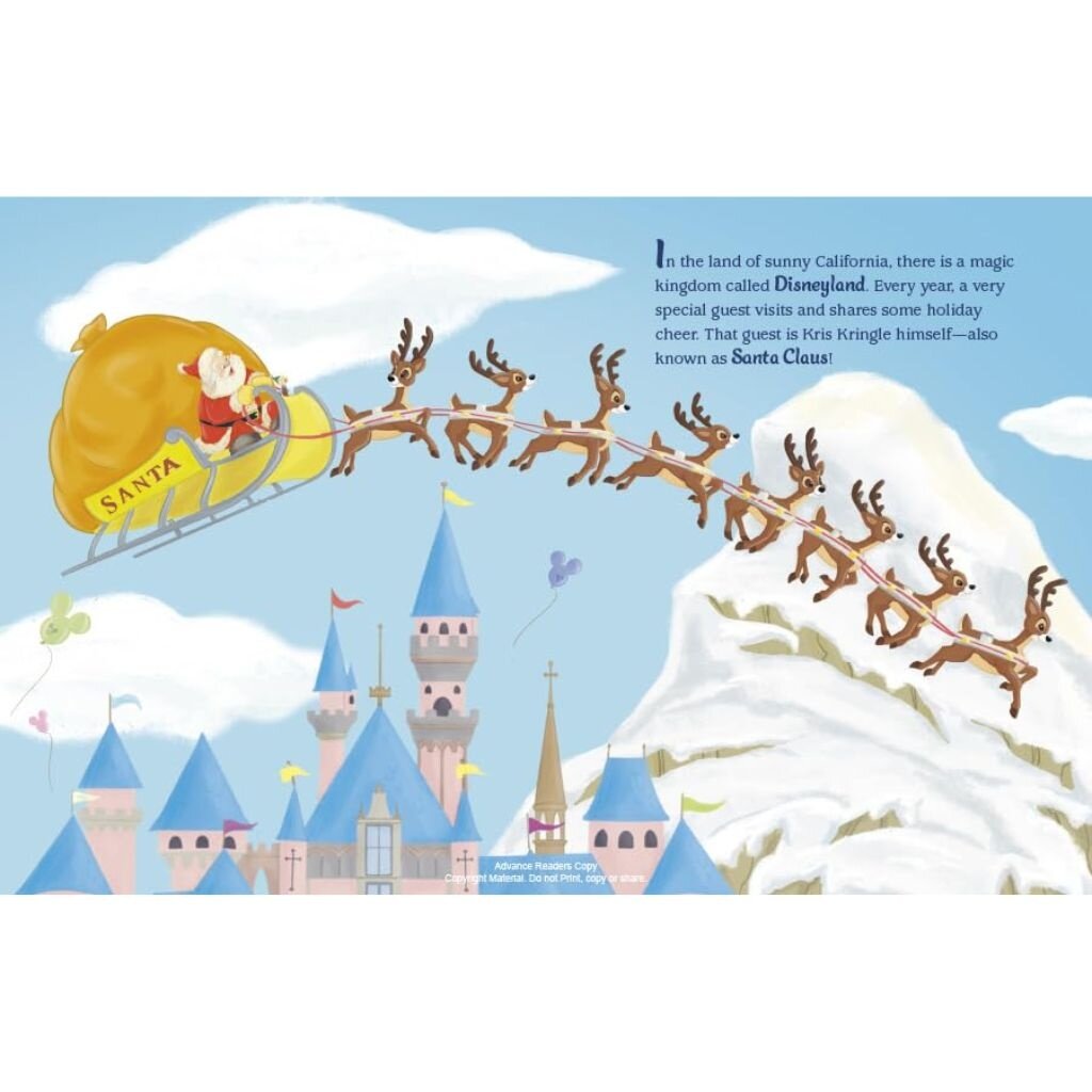Penguin Random House Little Golden Book Santa Stops at Disneyland