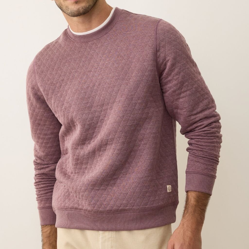 Marine Layer Corbet Quilted Crewneck