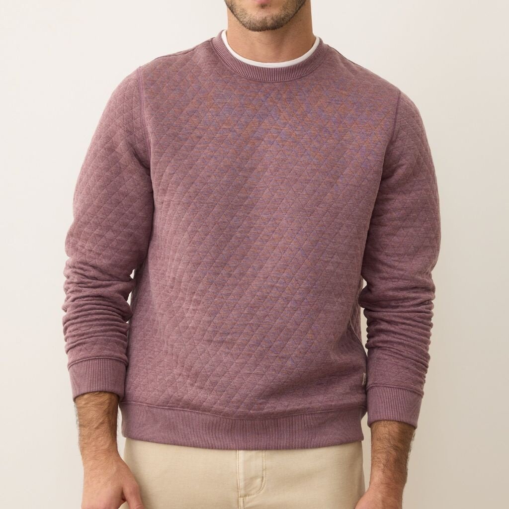 Marine Layer Corbet Quilted Crewneck