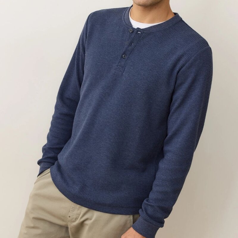 Marine Layer Waffle Henley