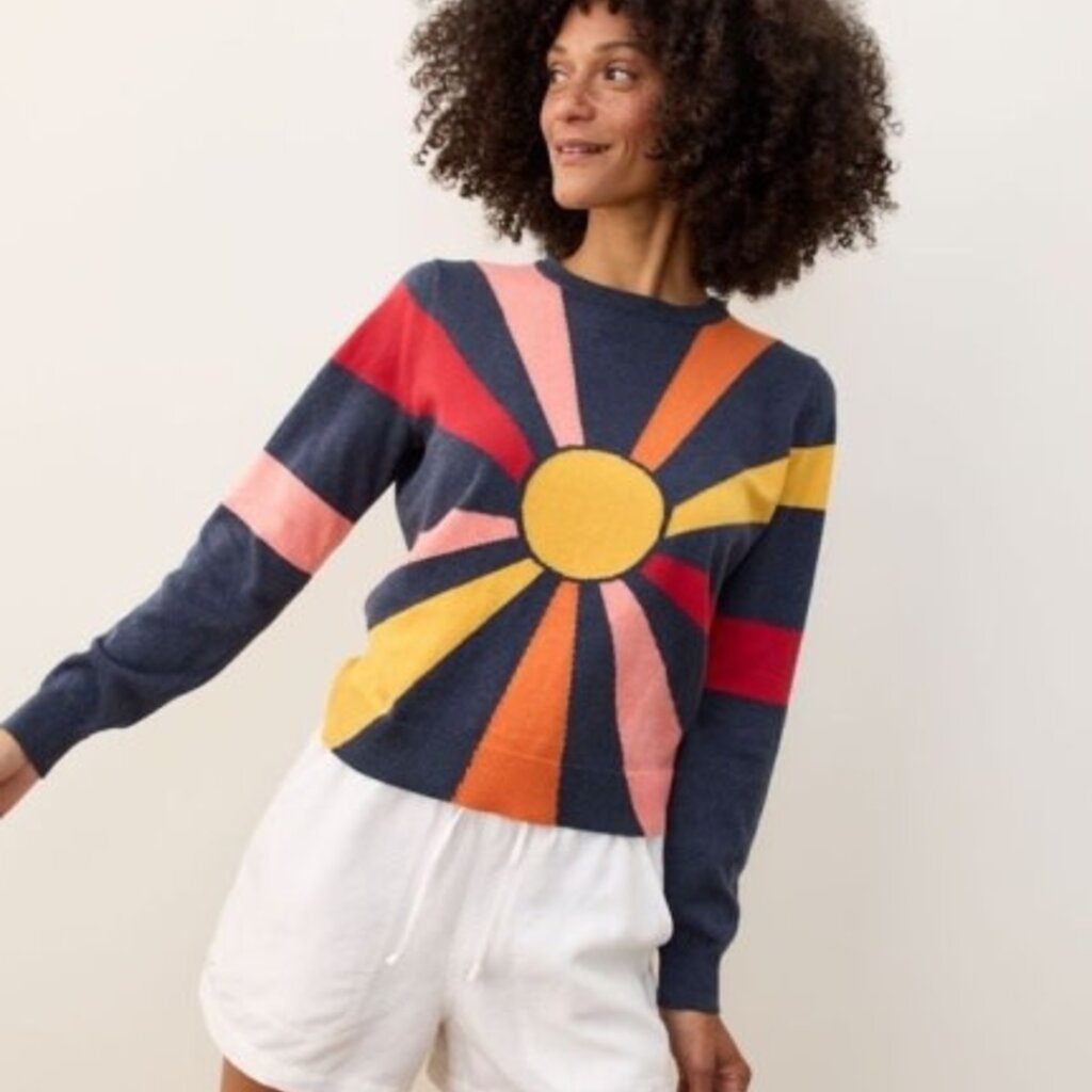 Marine Layer Exploded Sun Icon Sweater