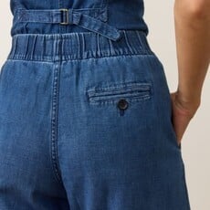 Marine Layer Allison Pleated Wide Leg Denim Trouser