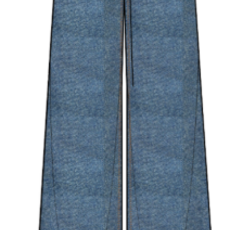 Marine Layer Allison Pleated Wide Leg Denim Trouser