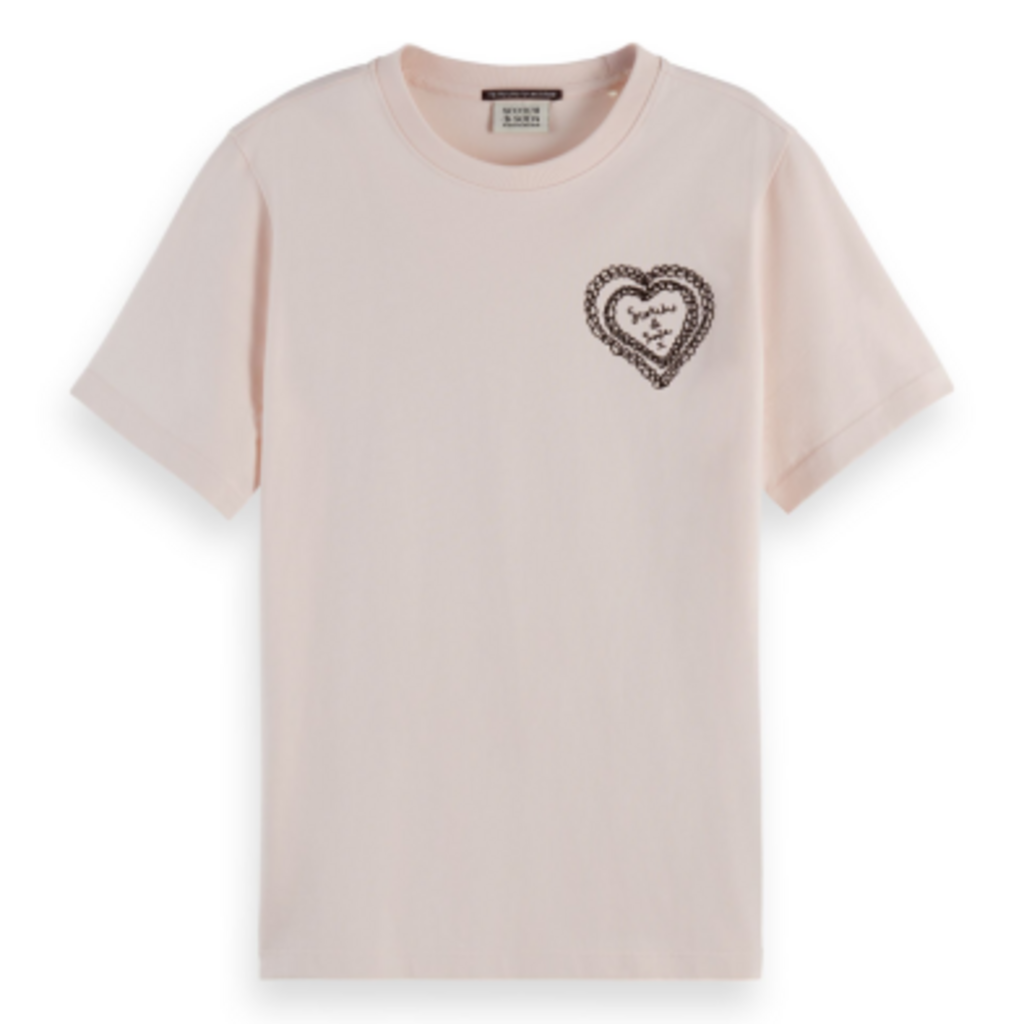 Scotch & Soda - Womenswear Scotch & Soda Chest Artwork Regular Fit Tee