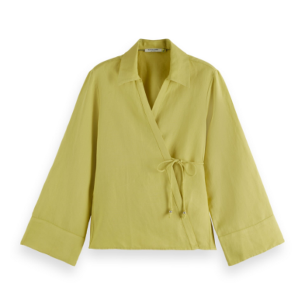 Scotch & Soda - Womenswear Wrap shirt with tie closure