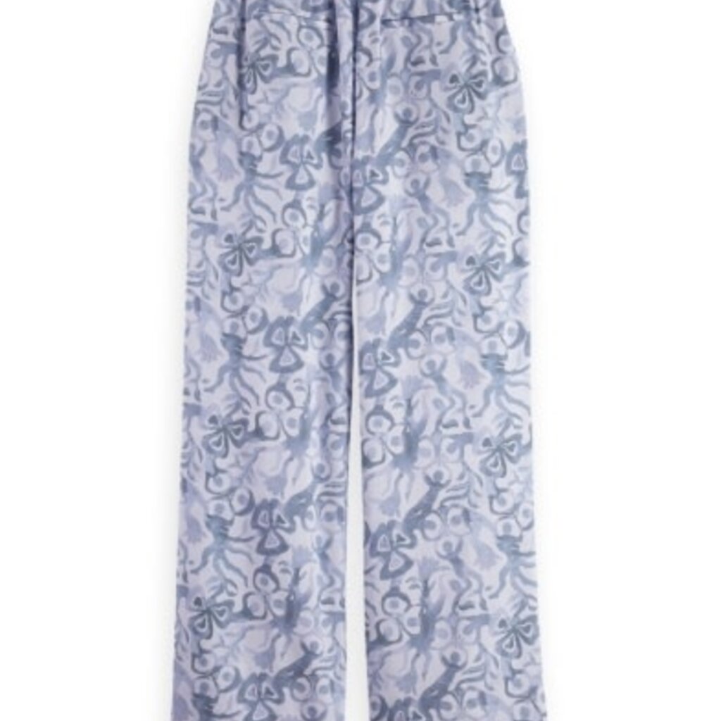 Scotch & Soda - Womenswear Gia Mid-Rise Wide Leg Elastic Trousers