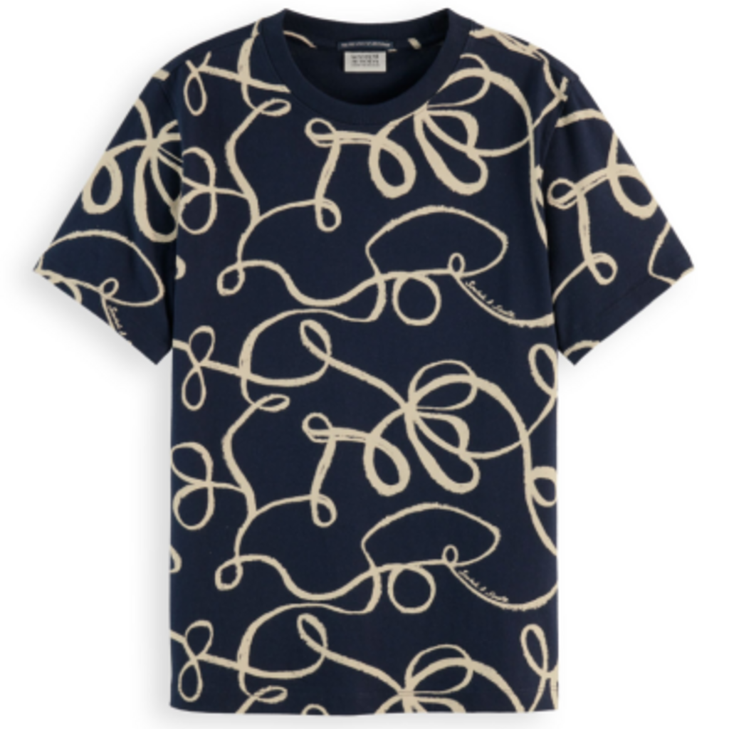 Scotch & Soda - Womenswear All over print regular fit T-s