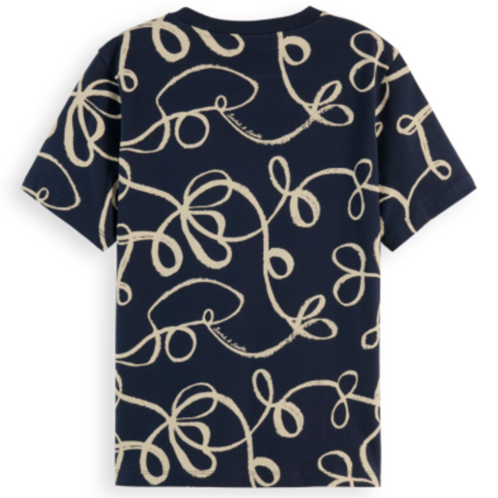 Scotch & Soda - Womenswear All over print regular fit T-s