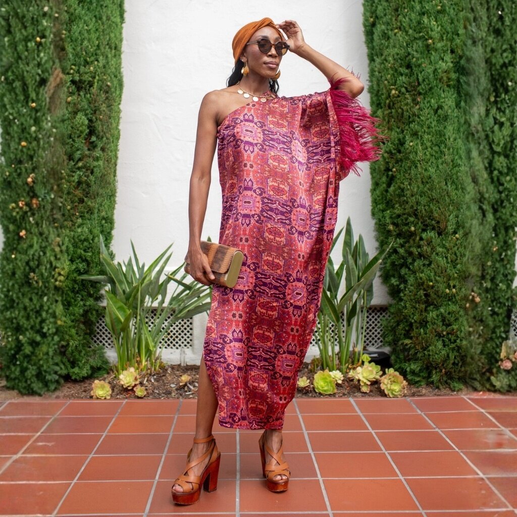 Jennafer Grace Chelziah Caftan in Kasbah Shine