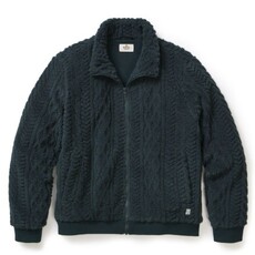 Marine Layer Jacquard Sherpa Full Zip Jacket