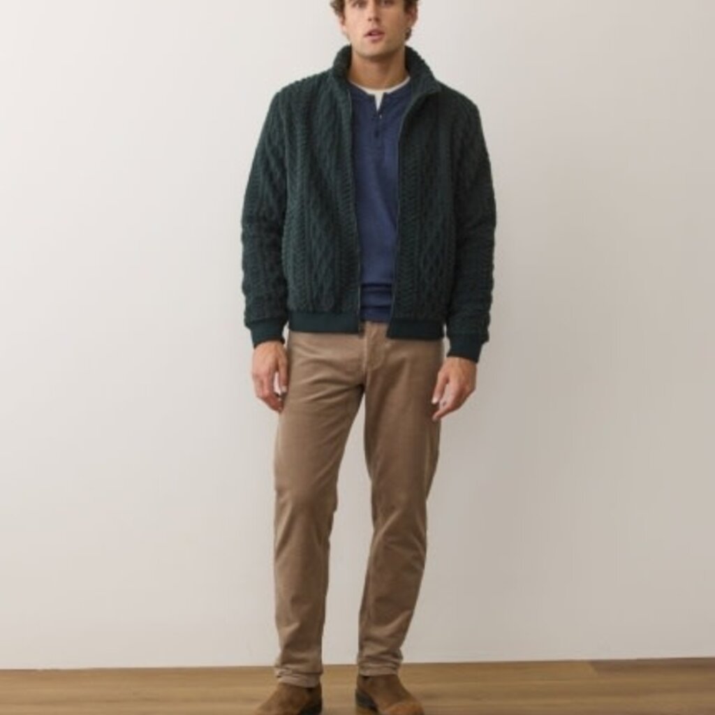 Marine Layer Jacquard Sherpa Full Zip Jacket