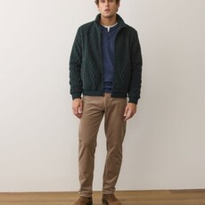 Marine Layer Jacquard Sherpa Full Zip Jacket
