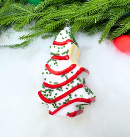 Cody Foster Christmas Tree Cake with Bite Ornament