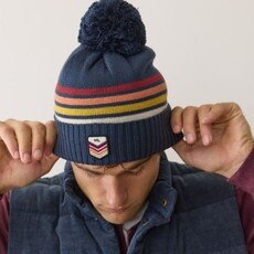 Marine Layer Stripe Pom Beanie
