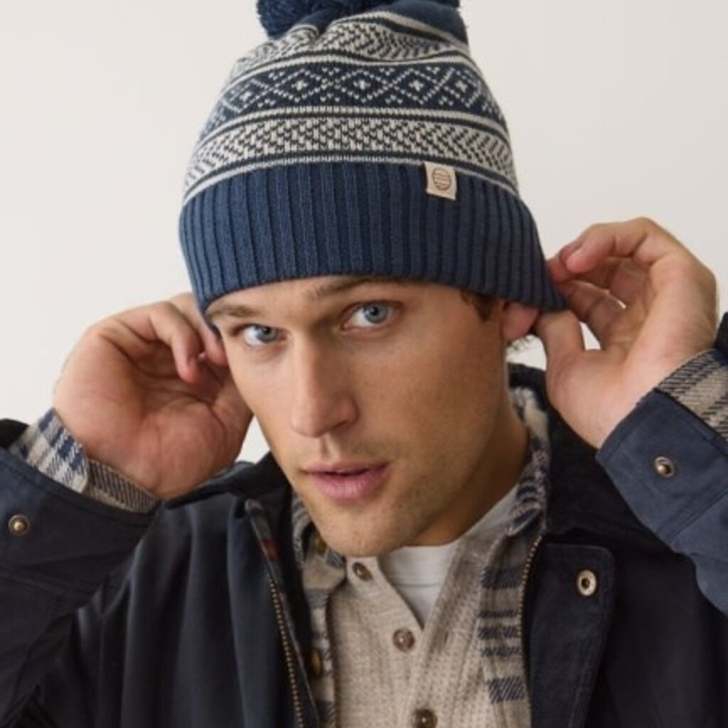 Marine Layer Fair Isle Pom Beanie