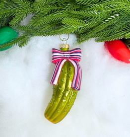 Cody Foster Pickle With Bow Ornament