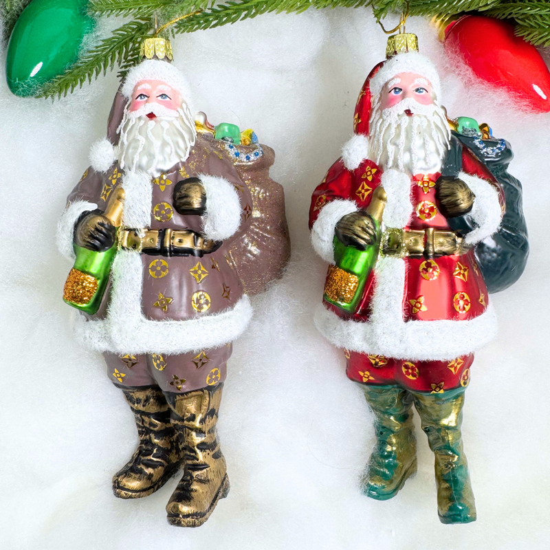 Cody Foster Luxe Santa Ornament