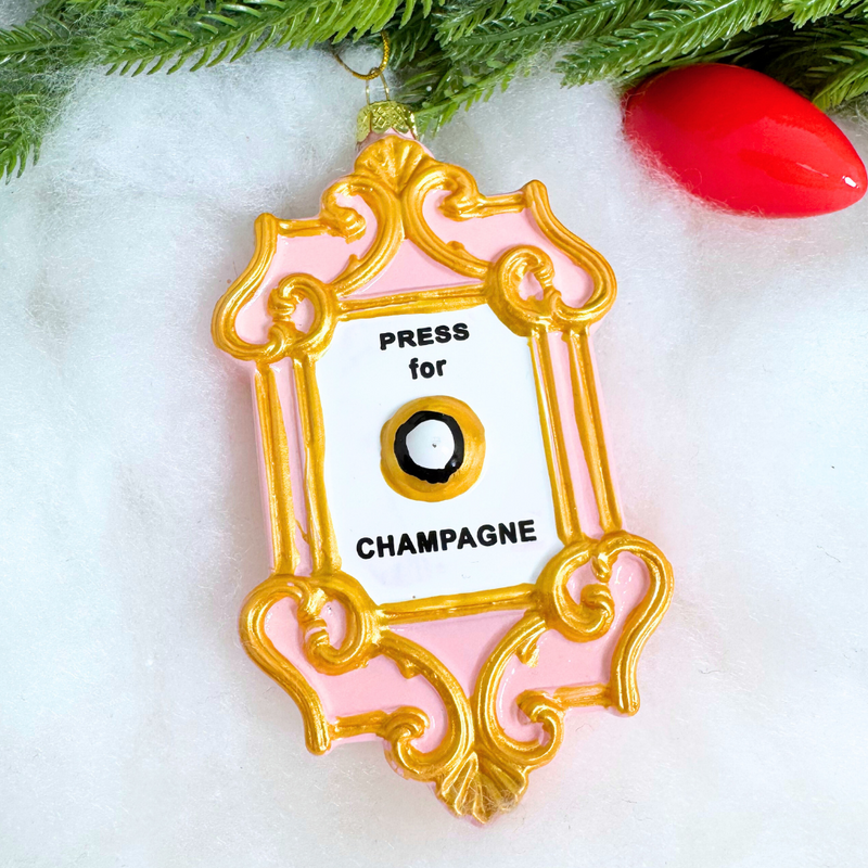 Cody Foster Champagne Button Ornament
