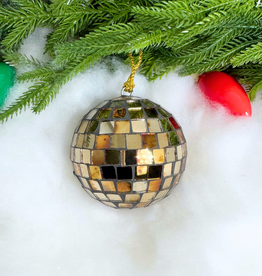 Cody Foster Antiqued Disco Ball Ornament