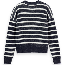 Scotch & Soda - Womenswear Striped Tie Neck Pullover
