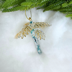 Cody Foster Gilded Gold Palm Tree Ornament