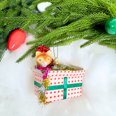 Cody Foster Christmas Kitty Ornament