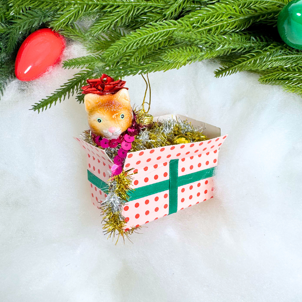 Cody Foster Christmas Kitty Ornament