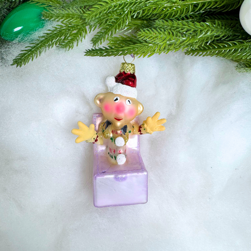 Cody Foster Retro Rudolph Ornament Charlie in the Box