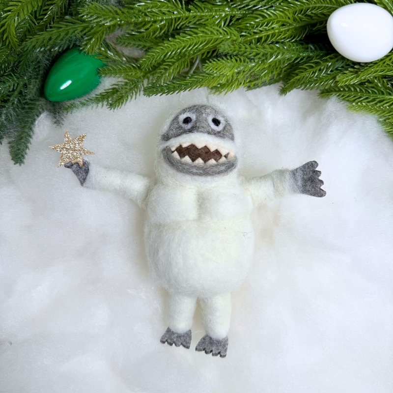 Cody Foster Abominable Snowman Felt Fabric Ornament